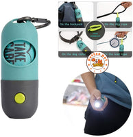 Poop Bag Holder With Flashlight