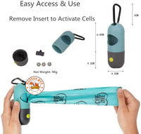 Poop Bag Holder With Flashlight