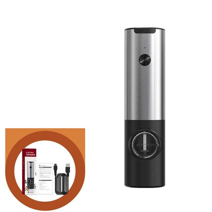 Rechargeable Salt and Pepper Grinder Set, Gravity Electric Pepper and Salt